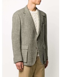 Blazer en laine à chevrons gris Polo Ralph Lauren