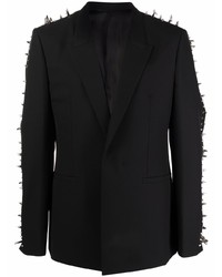Blazer en laine à clous noir Givenchy