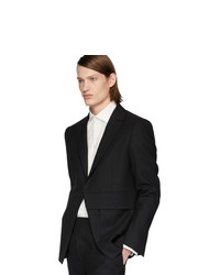 Blazer en laine à rayures verticales noir 1017 Alyx 9Sm