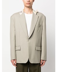 Blazer en laine beige Magliano