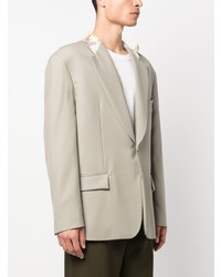 Blazer en laine beige Magliano