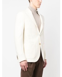 Blazer en laine beige Luigi Bianchi Mantova