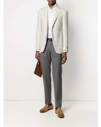 Blazer en laine blanc Canali