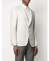 Blazer en laine blanc Canali