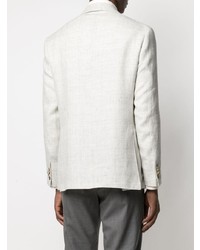 Blazer en laine blanc Canali