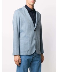 Blazer en laine bleu clair Ami Paris