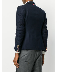 Blazer en laine bleu marine Thom Browne