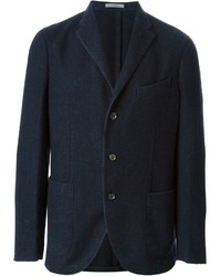 Blazer en laine bleu marine Boglioli