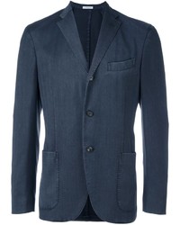 Blazer en laine bleu marine Boglioli