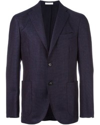 Blazer en laine bleu marine Boglioli