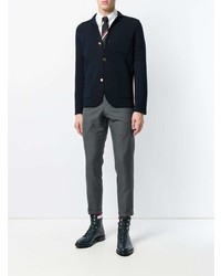 Blazer en laine bleu marine Thom Browne