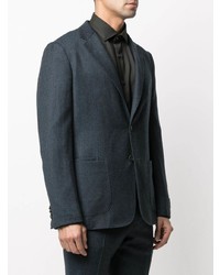 Blazer en laine bleu marine Z Zegna