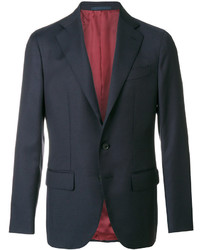 Blazer en laine bleu marine Caruso