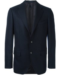 Blazer en laine bleu marine Caruso