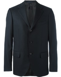 Blazer en laine bleu marine Caruso