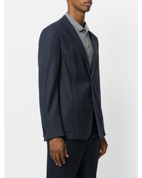 Blazer en laine bleu marine Z Zegna