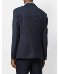 Blazer en laine bleu marine Z Zegna