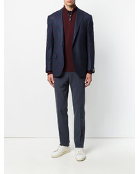 Blazer en laine bleu marine Corneliani