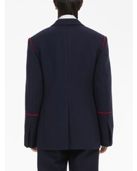 Blazer en laine bleu marine Ferragamo