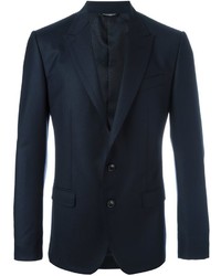 Blazer en laine bleu marine Dolce & Gabbana