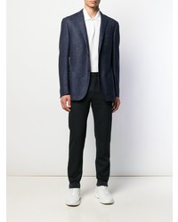 Blazer en laine bleu marine Corneliani