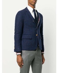 Blazer en laine bleu marine Thom Browne