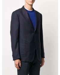 Blazer en laine bleu marine Z Zegna