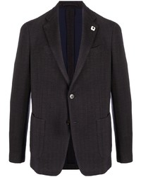 Blazer en laine bleu marine Lardini