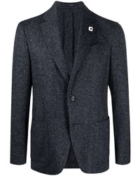 Blazer en laine bleu marine Lardini