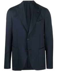 Blazer en laine bleu marine Lardini