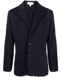 Blazer en laine bleu marine Lardini