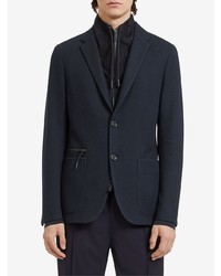 Blazer en laine bleu marine Ermenegildo Zegna