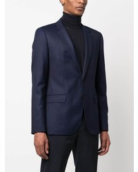 Blazer en laine bleu marine BOSS