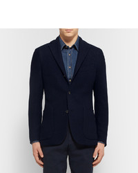 Blazer en laine bleu marine Boglioli