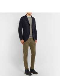 Blazer en laine bleu marine Loro Piana