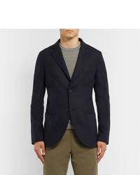 Blazer en laine bleu marine Loro Piana