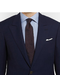 Blazer en laine bleu marine Huntsman