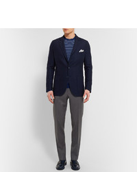 Blazer en laine bleu marine Loro Piana