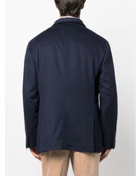 Blazer en laine bleu marine Brunello Cucinelli