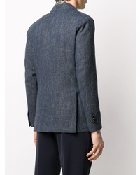 Blazer en laine bleu marine Lardini