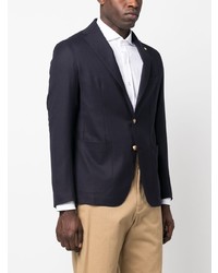 Blazer en laine bleu marine Tagliatore