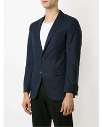 Blazer en laine bleu marine BOSS