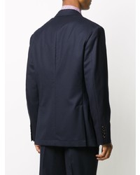 Blazer en laine bleu marine Brunello Cucinelli