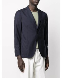 Blazer en laine bleu marine Boglioli