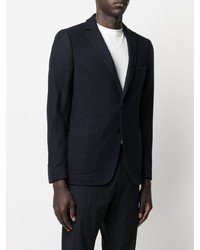 Blazer en laine bleu marine Tonello