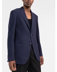 Blazer en laine bleu marine Etro