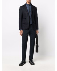 Blazer en laine bleu marine Karl Lagerfeld