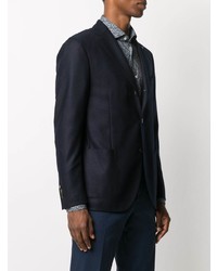 Blazer en laine bleu marine Lardini