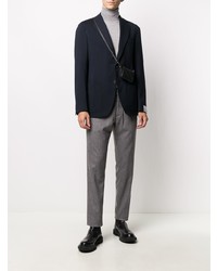 Blazer en laine bleu marine Caruso