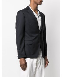 Blazer en laine bleu marine Z Zegna